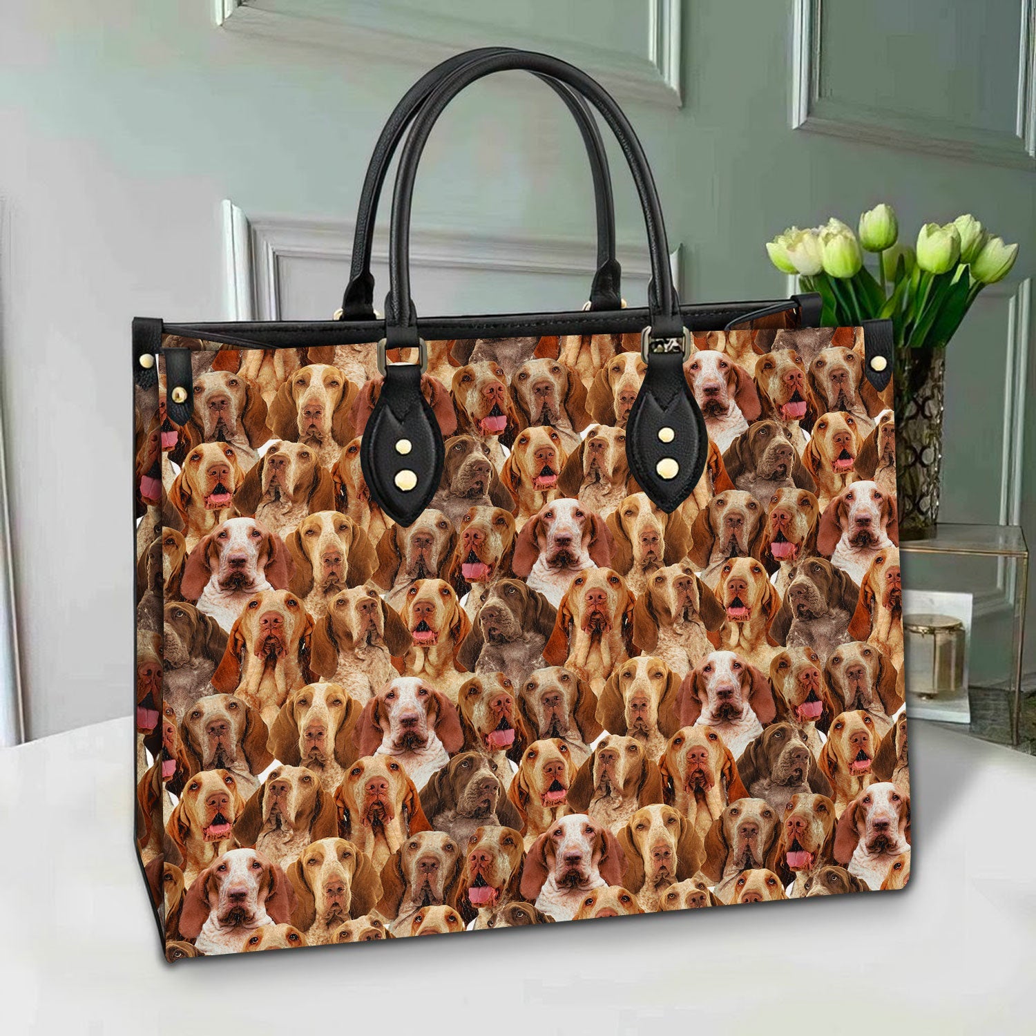 Bracco Italiano Leather Bag - Animals Kind