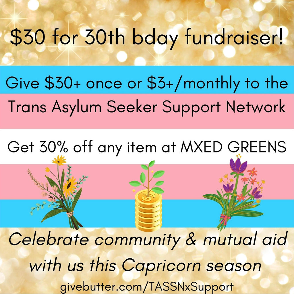 $30 for 30th bday fundraiser for TASSN