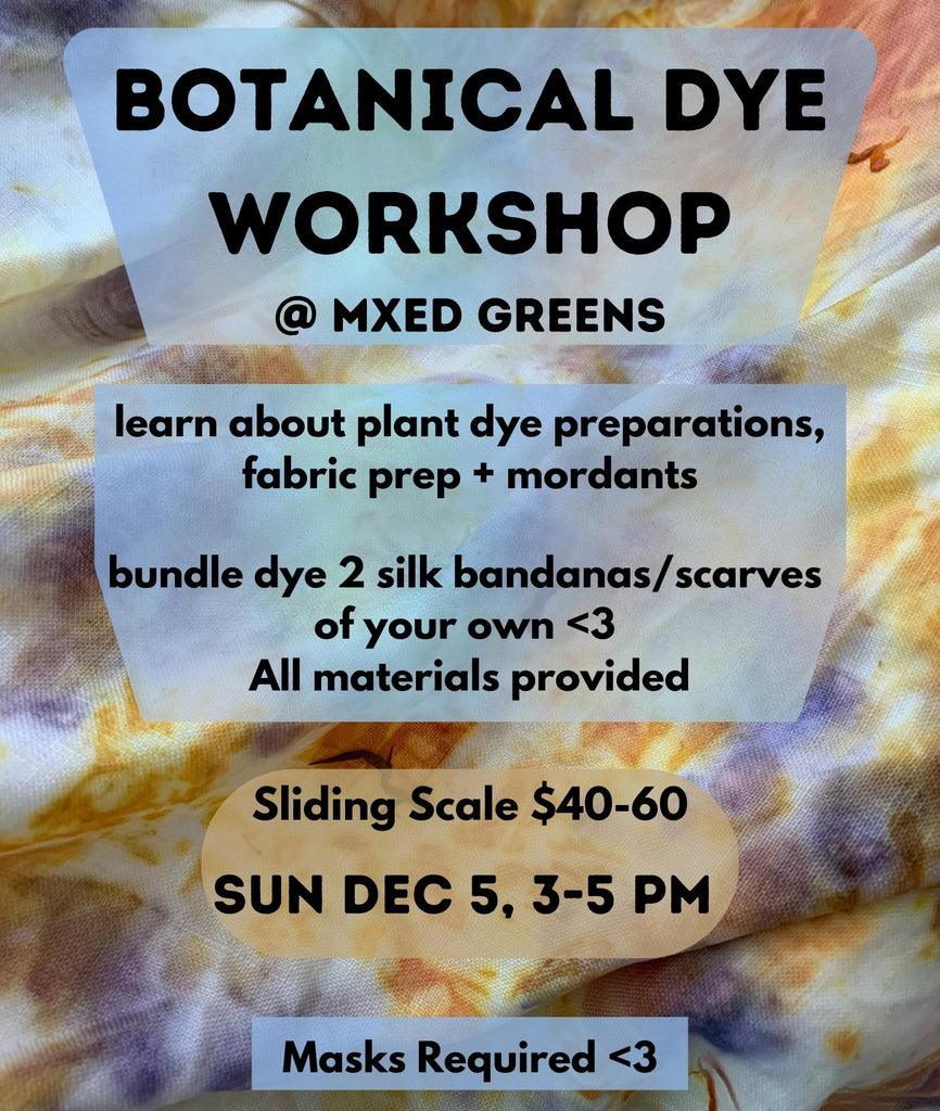 Botanical Dye workshop 12.5.21