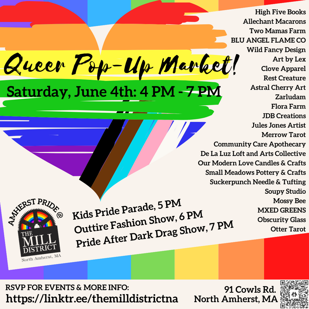 Queer Pop-Up Market at Amherst Pride Sat June 4th 4-7pm