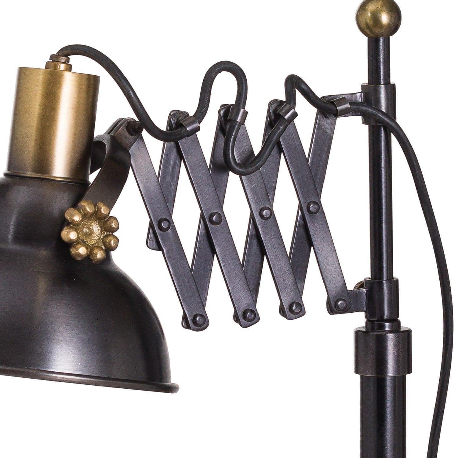 brass scissor lamp