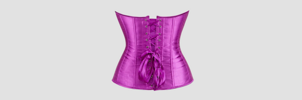 corset avec lacet de couleur violet