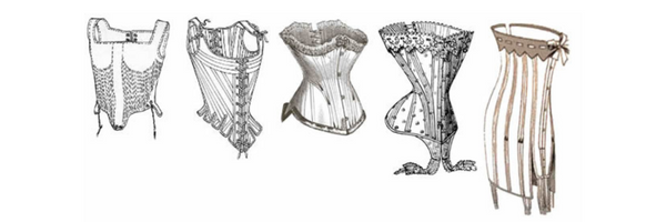 plusieurs corsets datant de la Renaissance