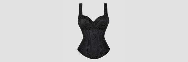 corset overbust noir