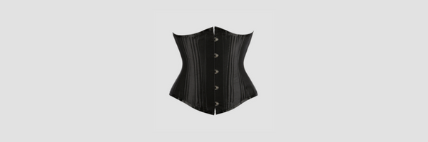 corset underbust noir