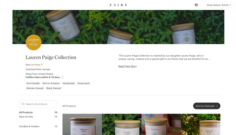 The Lauren Paige Collection and FAIRE Wholesale Collab
