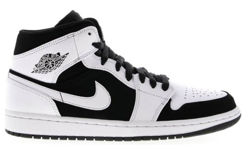 air jordan 1 mid womens black and white