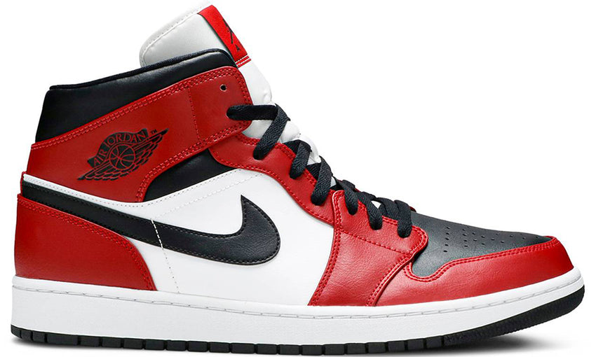 air jordan mid chicago black toe