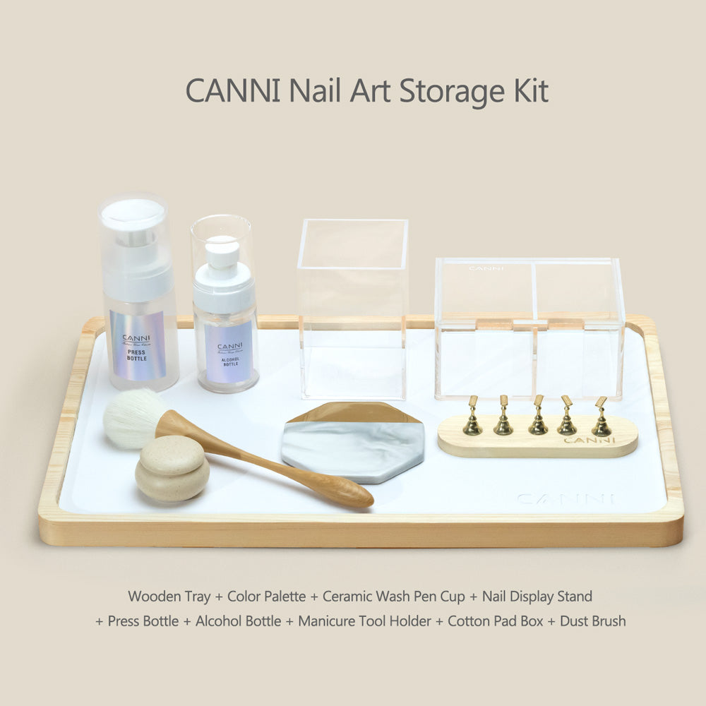 Nail Art Storage Box 12 Slots - Black - High Quality