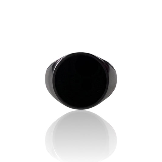 Black Onyx Signet Ring