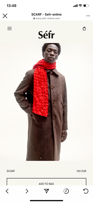 希少 Séfr scarf フラッシュセール www.maxcarmultimarcas.com.br