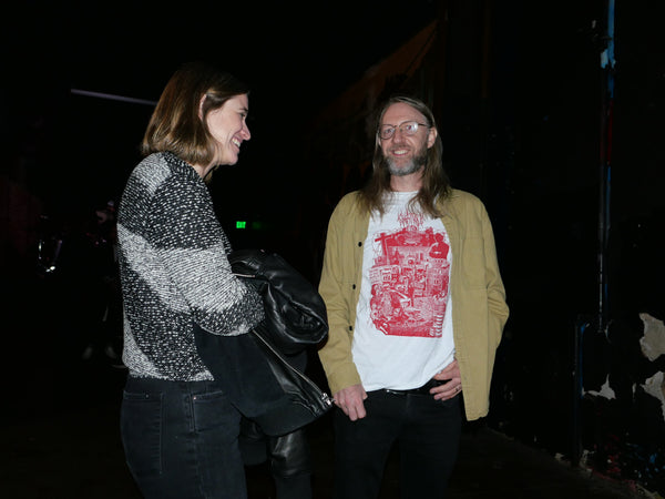 Karla Nielsen and Russell Quinn at The Smell. Photo by Angi Brzycki