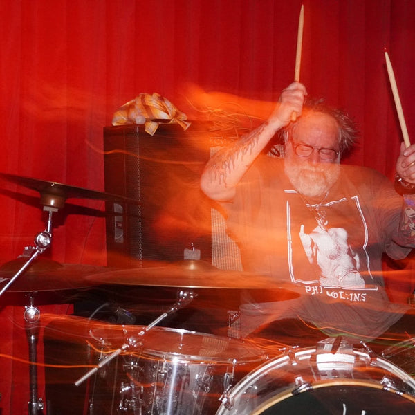 Andee hit drum. My Heart, an Inverted Flame, Stork Club. photo by Adam Gochnauer