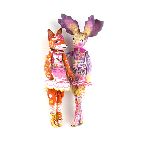 rabbit and fox doll