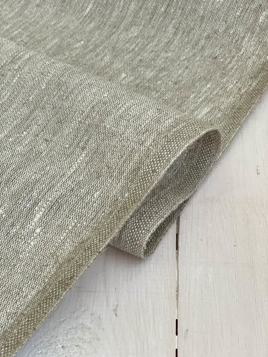 Undyed Linen Fabric, Natural Linen Fabric by the Meter or Yard,  Heavyweight, Softened Linen Fabric for Sewing, 100 Percent Linen Fabric. 