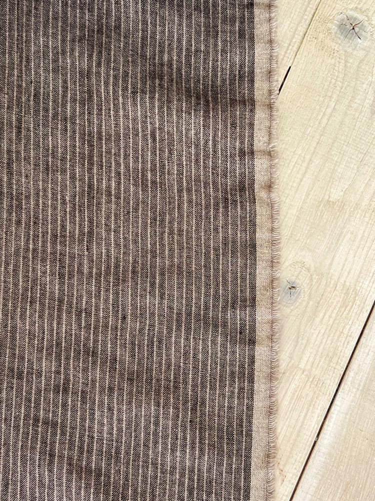 Softened Pure Linen Fabric, White Beige Striped Linen Fabric, Organic Pure  Flax Fabric, Rustic Vintage Striped Linen by the Meter, 290 GSM 