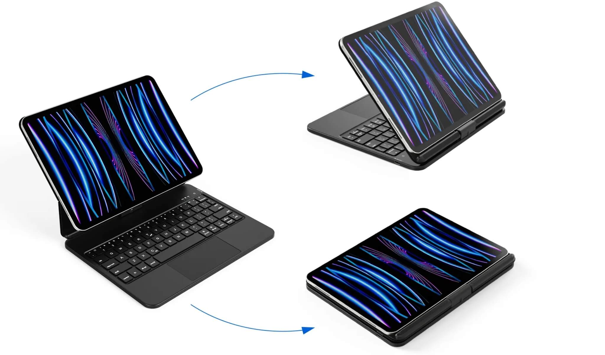 Swift Magnetic Portable iPad Keyboard Case 