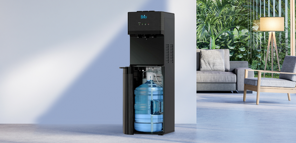 The Brio 500 Series No-Line Black Stainless Bottom Load Water Cooler