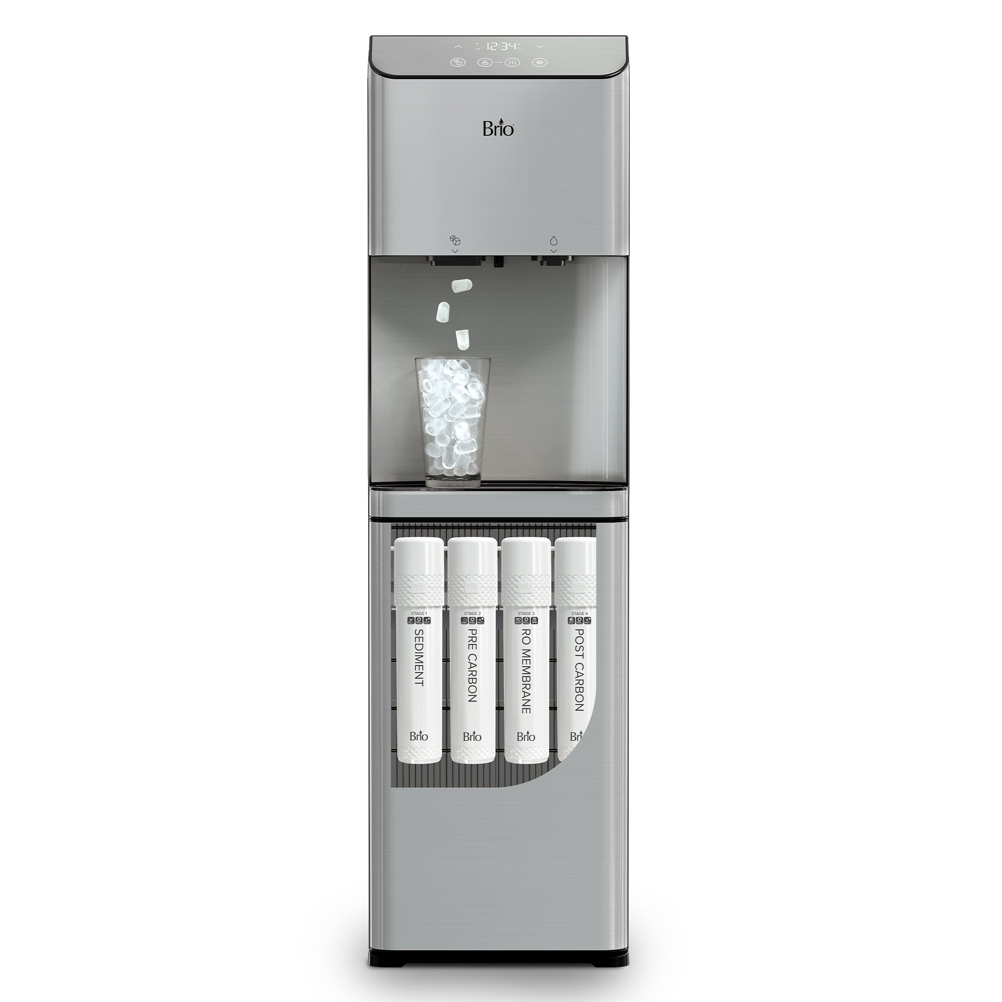 Brio Moderna 4-Stage Reverse Osmosis Ice Dispenser & Bottleless Water Cooler - Brio Water product image