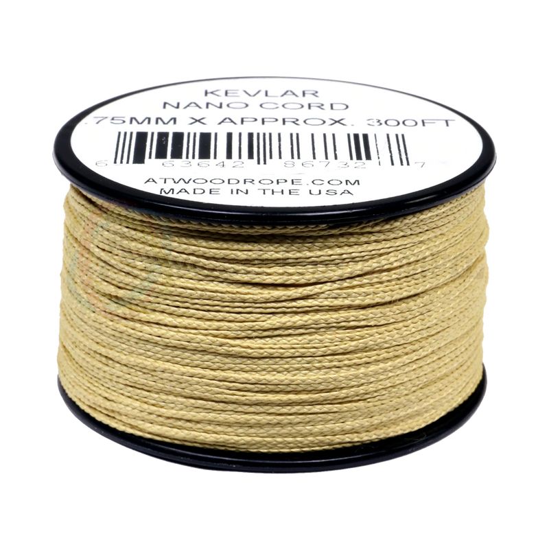 Kevlar Fire Resistant 1.18mm x 125ft Micro Cord - Yellow