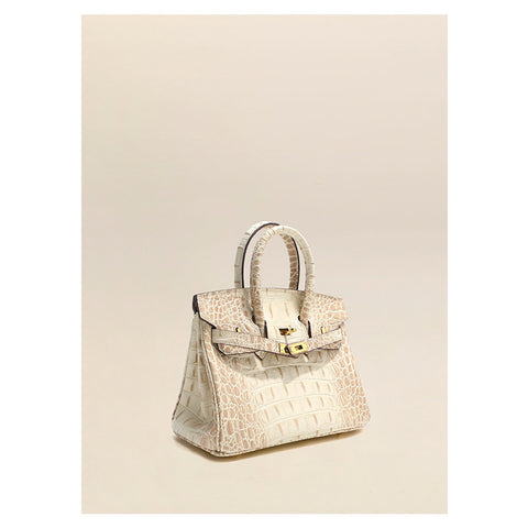 Crocodile Embossed Leather Inspired Kelly Bag – POPSEWING®