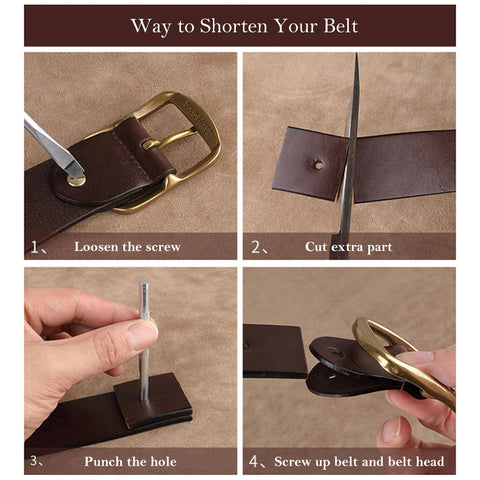 Way to Shorten a Leather Belt