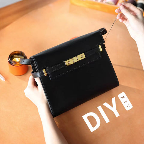 DIY Crossbody Bag Kits | Designer Manhattan Shoulder Bag Black