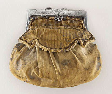 A deerskin old purse for women