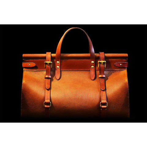 vegan tanned leather travel bag leisure bag