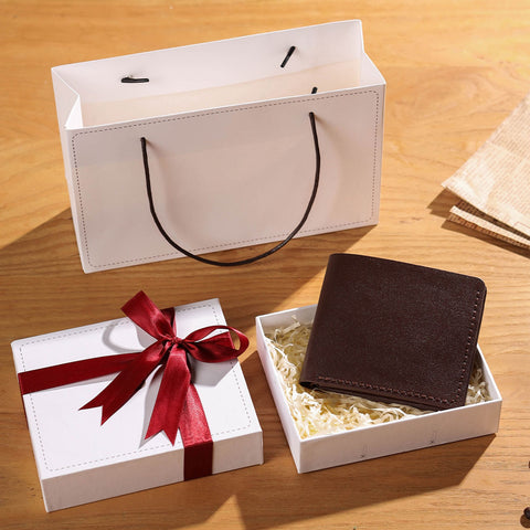 Men's Leather Wallet Kits Gift Box | POPSEWING