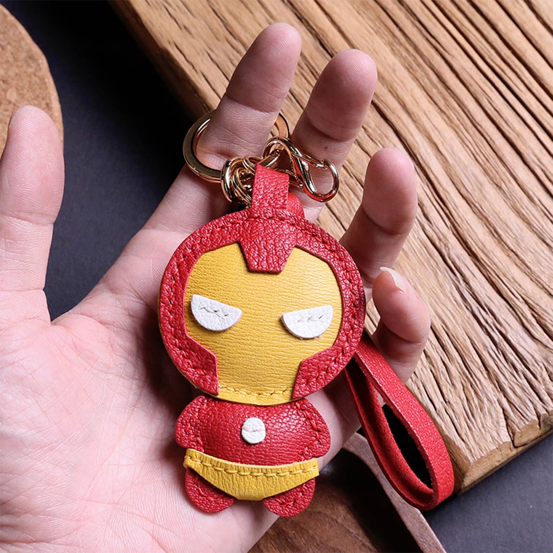 POPSEWING® Leather Iron Men Keychain DIY Kit