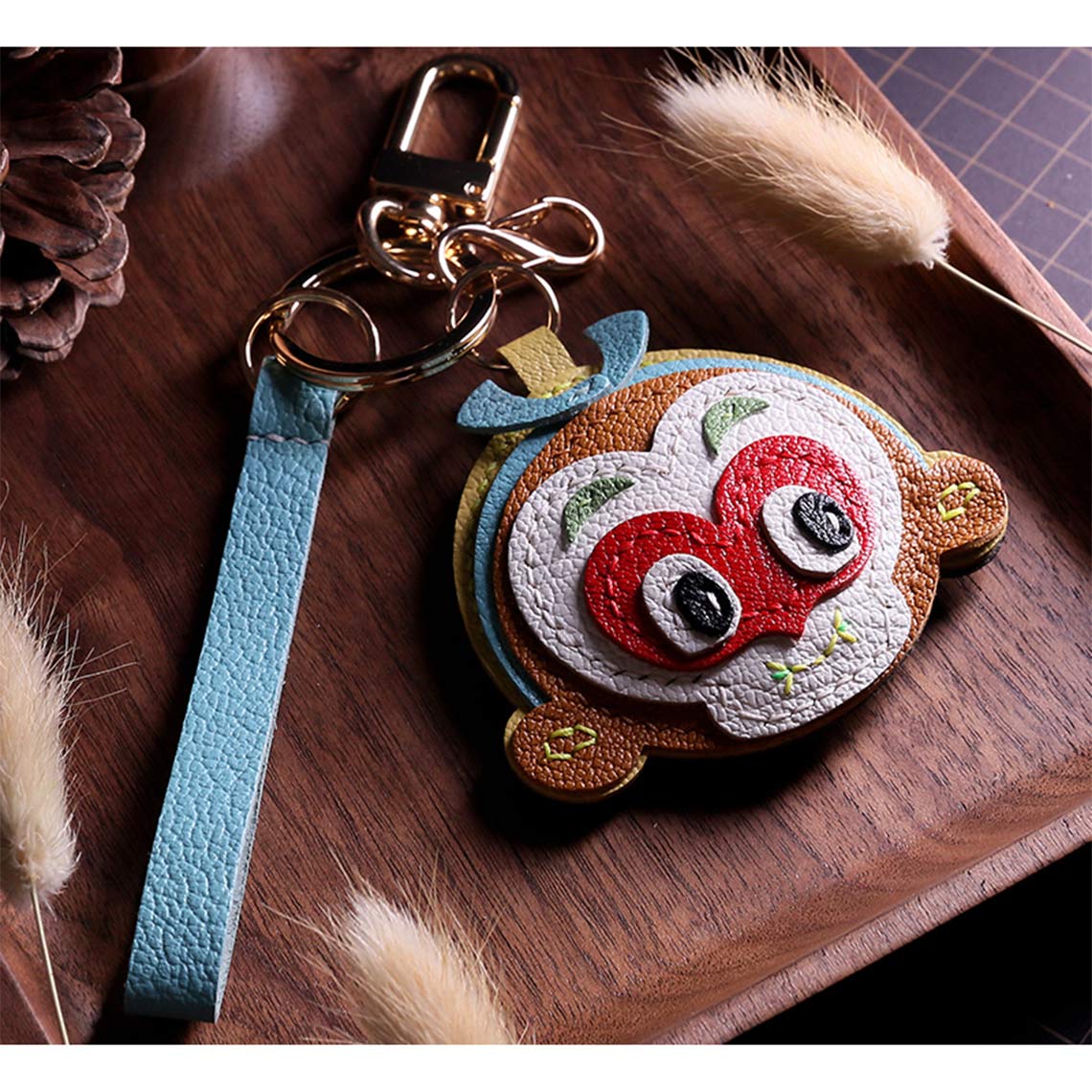 POPSEWING® Sheep Leather Monkey King Keychain DIY Kit