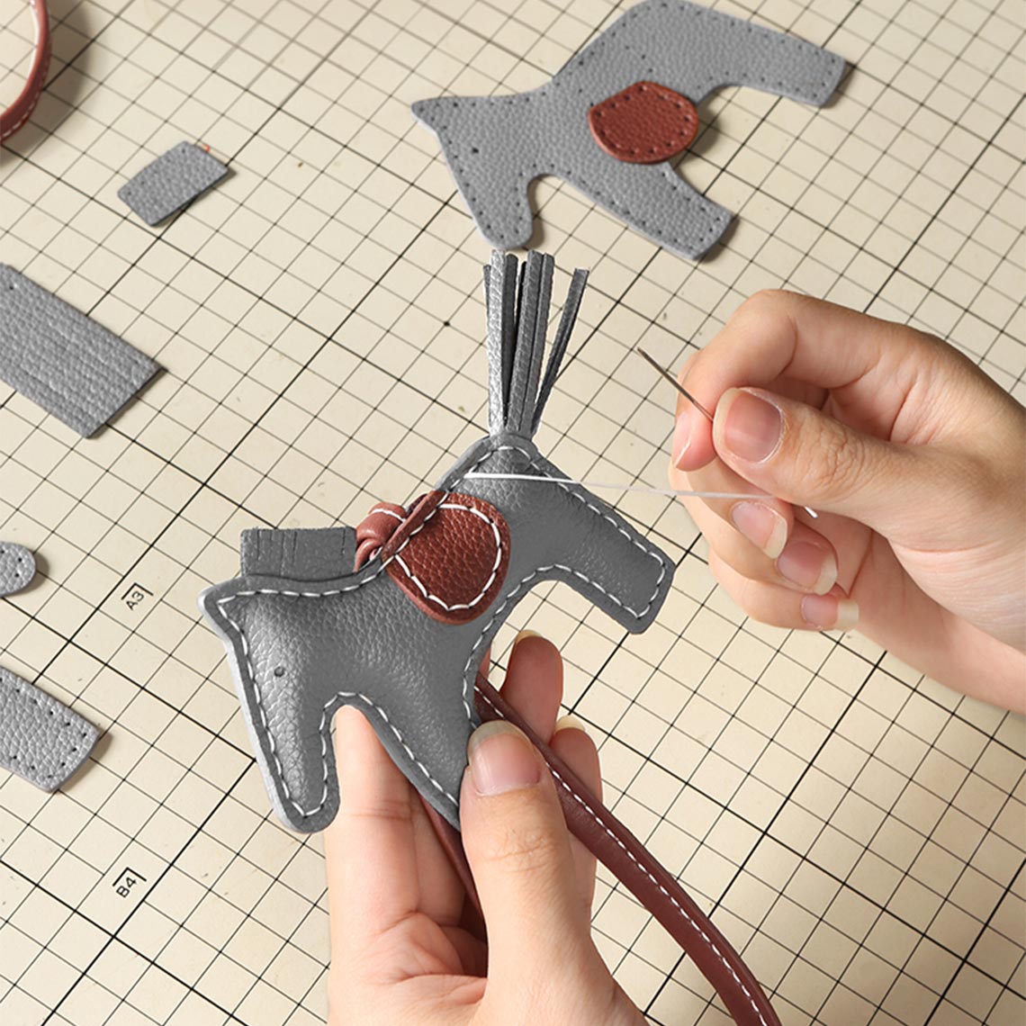 POPSEWING® Leather Horse Bag Charm DIY Kit