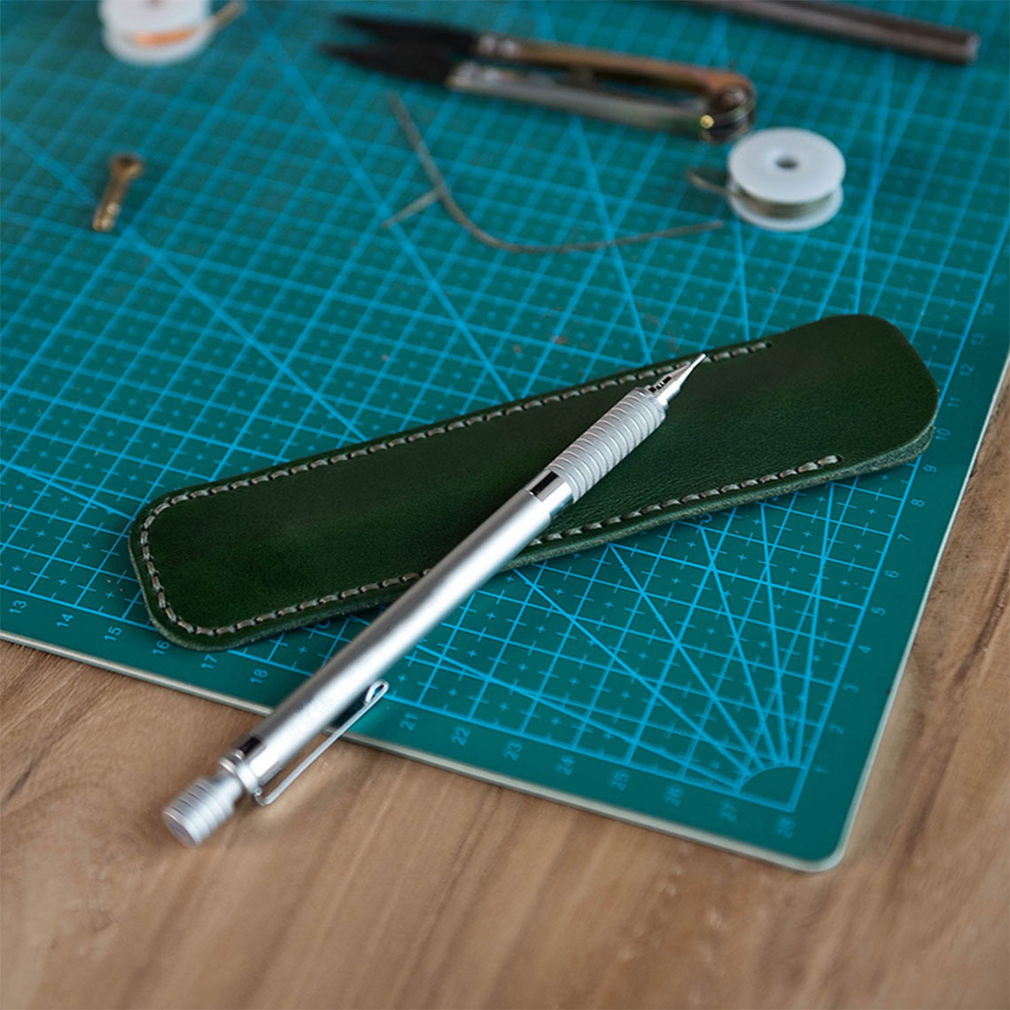 POPSEWING® Full Grain Leather Single Pen Case DIY Kit