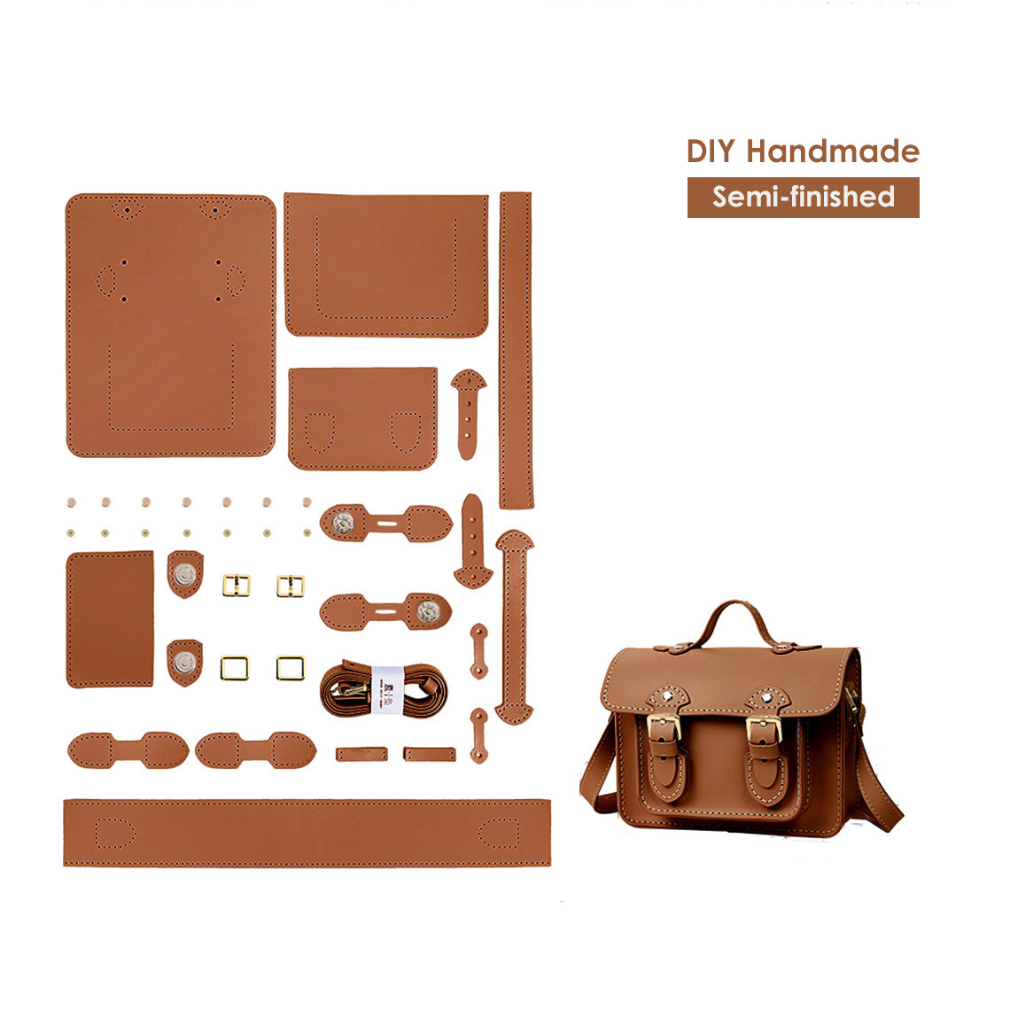 POPSEWING® Lady Leather Small Satchel Bag DIY Kit