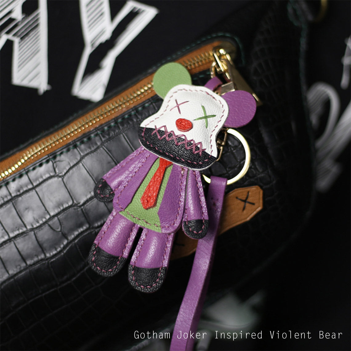 POPSEWING® Leather Violent Bear Keychain Charm DIY Kit