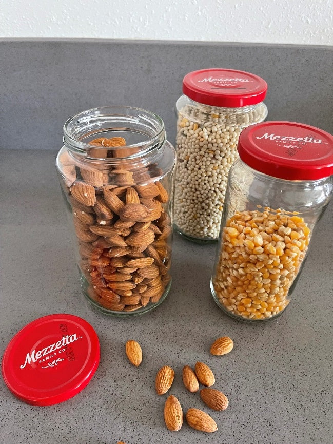 Mezzetta jars with oats