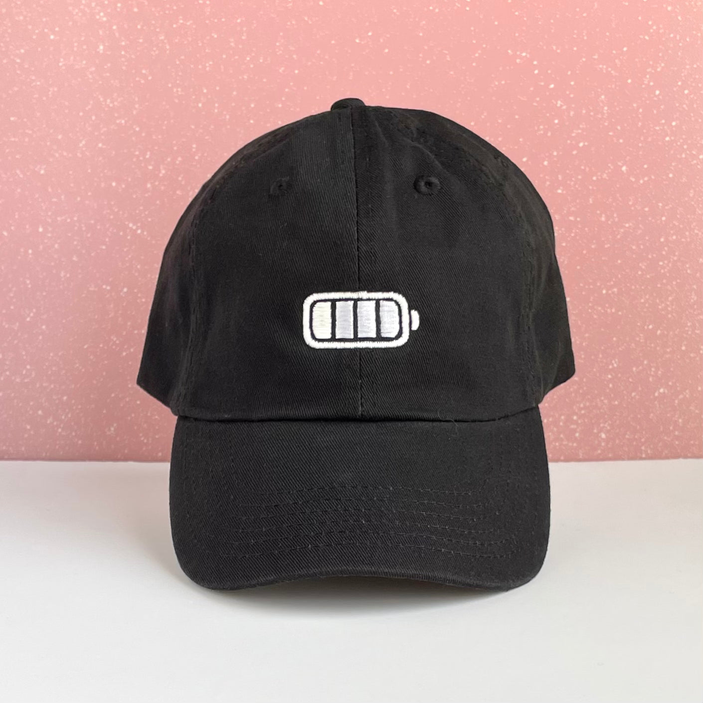 GLOW IN THE DARK FULL BATTERY AND LOW BATTERY DAD HAT