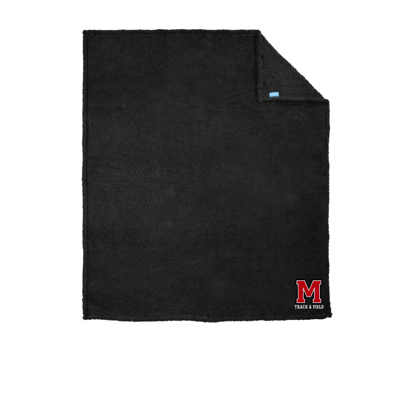 Mechanicville Track & Field 2025 - BP36 Port Authority ® Cozy Blanket - Black