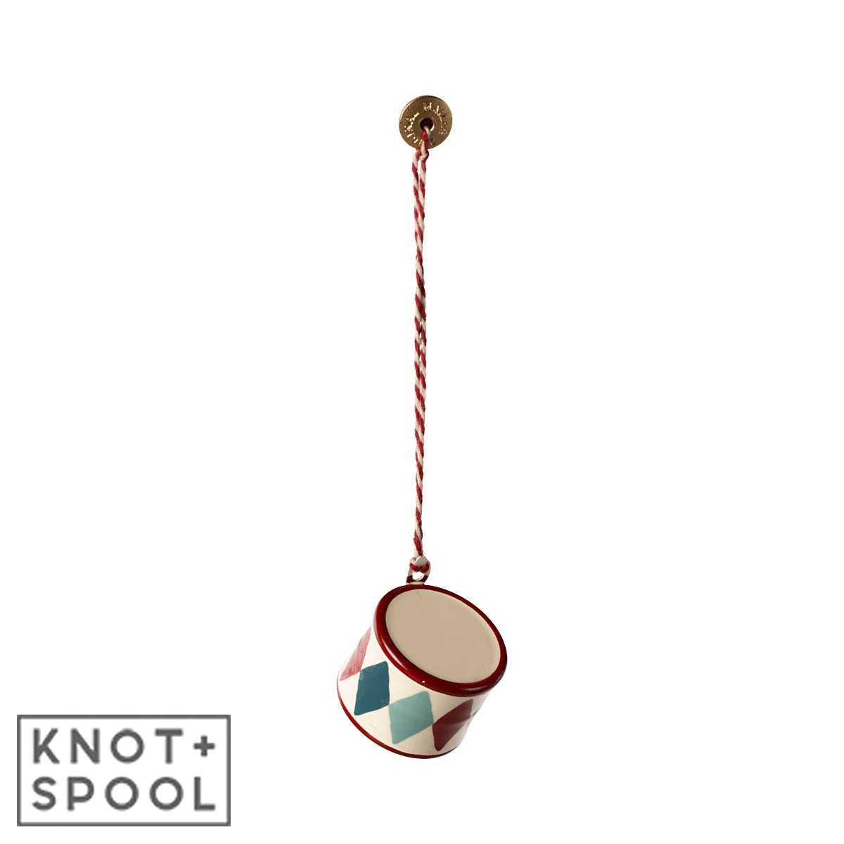 2024 Maileg Small Classic-Red Metal Drum Ornament