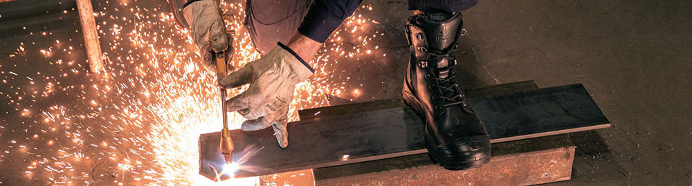 Mongrel 561050 High Leg Zipsider Boot Scuff Cap Steel Toe Work Boots