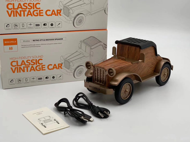 A9 high fidelity sound classic vintage car retro style bedside wireless speaker