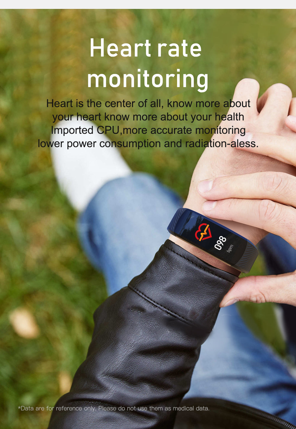 C6S Bluetooth Waterproof Smart Bracelet Blood Pressure Heart Rate for IOS Android