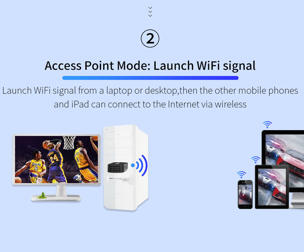 CF-812AC V2 1300Mbps Drive Free Dual Band Wireless Adapter