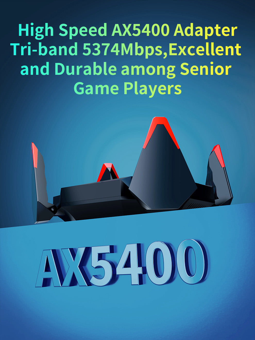 CF-977AX Wifi6 AX5400 Tri-band 5374Mbps Wireless Adapter