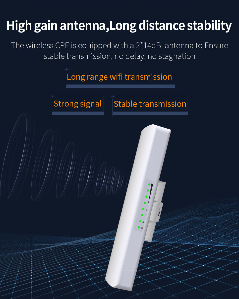 CF-312A V2 Long Range WiFi Transmission Outdoor Wireless CPE