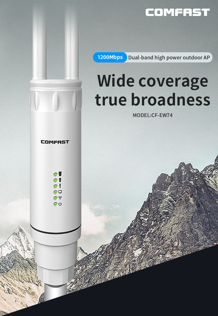 CF-EW74 1200Mbps Dual Band 5.8G High Power Outdoor AP Omnidirectional Coverage Access Point Wifi Base Station Antenna AP