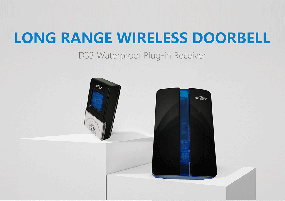 D33 Waterproof Plug-in Receiver Long Range Wireless Doorbell