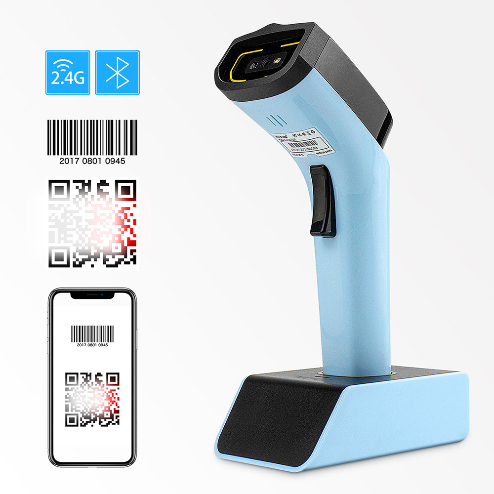 NETUM DS7500 2D Wireless 2.4Ghz Bluetooth Hands Free Automatic QR BarCode Reader