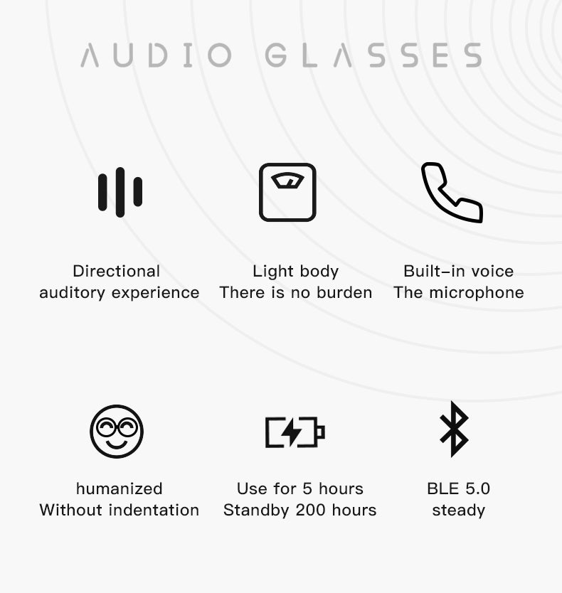 E10 intelligent audio smart glasses